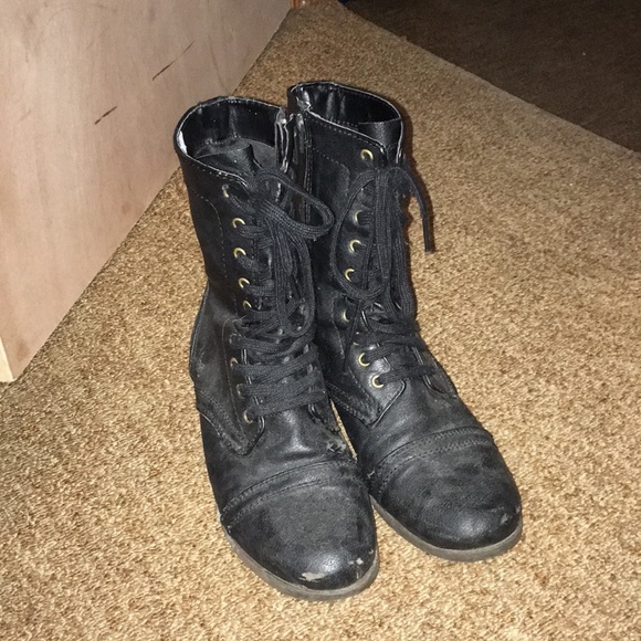 candies combat boots